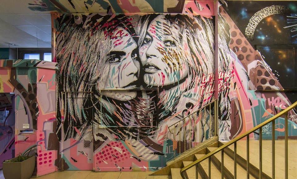 藏身校園宿舍中的街頭藝術,繽紛到目不暇給