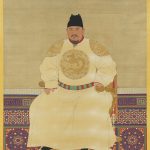 同樣是明太祖朱元璋畫像，這幅英明神武的「明太祖坐像軸」，去年已獲文化部指定為國寶。圖／故宮提供