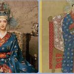 大陸夯劇「清平樂」中，女主角江疏影飾演的曹皇后(圖片取自「清平樂」官網)，封后時所穿服飾便考證自故宮典藏的「宋光宗后坐像」。圖／故宮提供