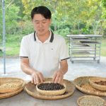 ▲「谷泉咖啡」透過解說帶出台灣咖啡的歷史。　記者-王政／攝