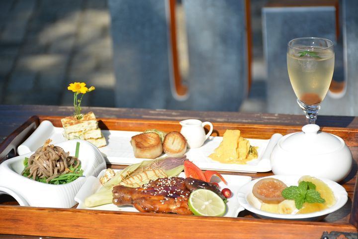 雲林最在地玩法!古坑咖啡配山林、草嶺十景 療癒系生態旅遊輕鬆入袋 華山休閒農業區發展協會推出在地食材入菜的創意美食。 記者-王政/攝